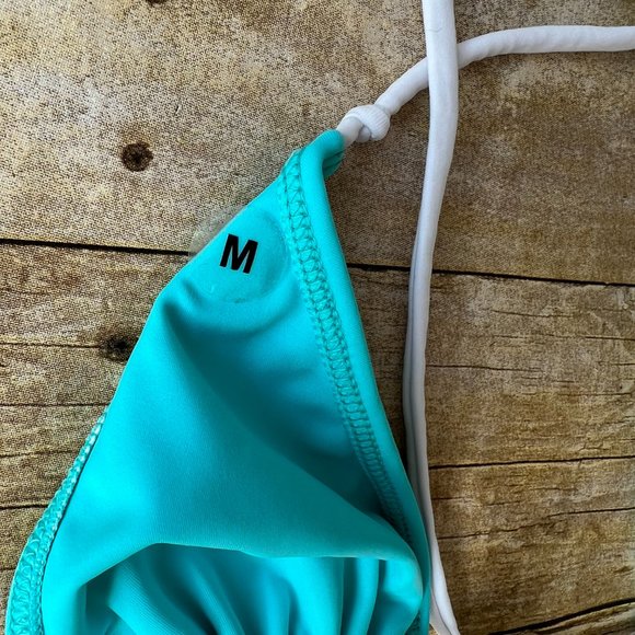 NWT Hanni My Own Muse Swim Top in Blue White - Picture 4 of 5